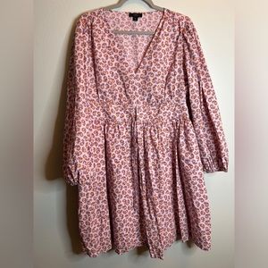 J. Crew Size 18 Long Sleeve Lined Dress 100% Cotton